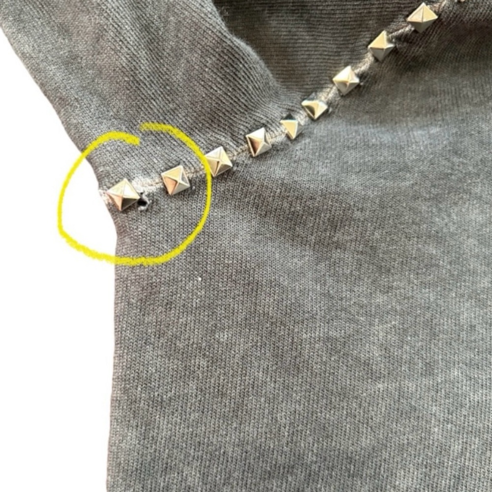 FREECITY Studded Sweatshirt S - Picture 10 of 12